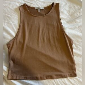 Brown sleeveless top size L